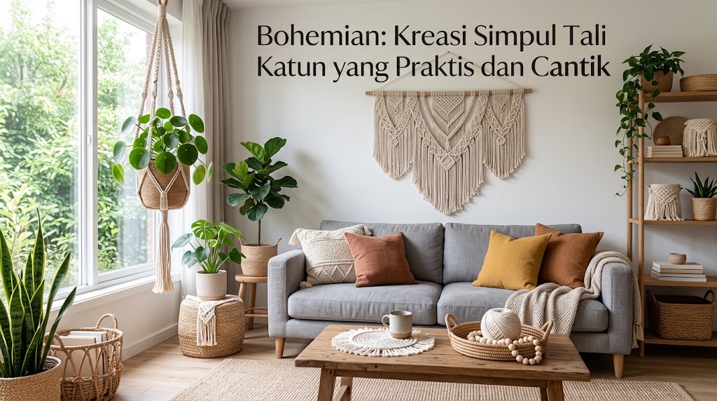 Bohemian: Kreasi Simpul Tali Katun yang Praktis dan Cantik