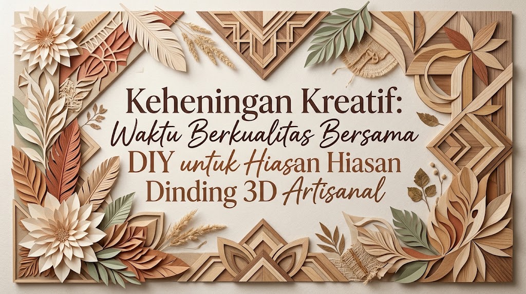 Keheningan Kreatif: Waktu Berkualitas Bersama DIY untuk Hiasan Dinding 3D Artisanal